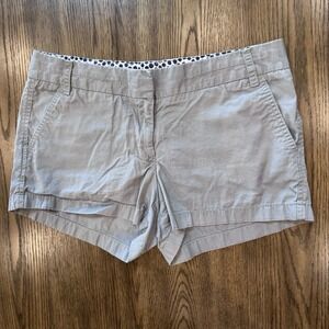 J.Crew Women's Chino‎ Broken-In Shorts Size 10  Blue/grey 100% Cotton Casual